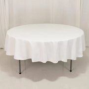 90" Cotton Blend Round Tablecloth for Daily and Formal Use