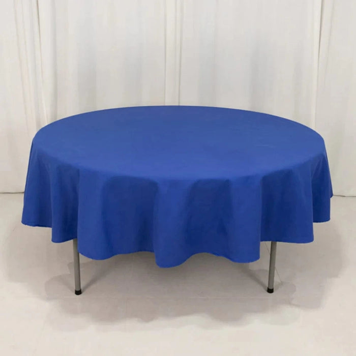 90" Cotton Blend Round Tablecloth for Daily and Formal Use