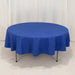 90" Cotton Blend Round Tablecloth for Daily and Formal Use