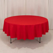90" Cotton Blend Round Tablecloth for Daily and Formal Use
