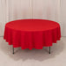 90" Cotton Blend Round Tablecloth for Daily and Formal Use