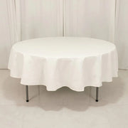90" Cotton Blend Round Tablecloth for Daily and Formal Use