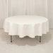 90" Cotton Blend Round Tablecloth for Daily and Formal Use