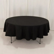 90" Cotton Blend Round Tablecloth for Daily and Formal Use