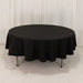 90" Cotton Blend Round Tablecloth for Daily and Formal Use