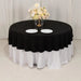 90" Cotton Blend Round Tablecloth for Daily and Formal Use