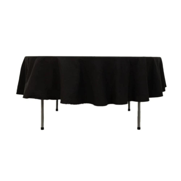 90" Cotton Blend Round Tablecloth for Daily and Formal Use