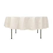 90" Cotton Blend Round Tablecloth for Daily and Formal Use TAB_COT01_90_IVR