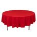 90" Cotton Blend Round Tablecloth for Daily and Formal Use TAB_COT01_90_RED