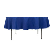 90" Cotton Blend Round Tablecloth for Daily and Formal Use TAB_COT01_90_ROY