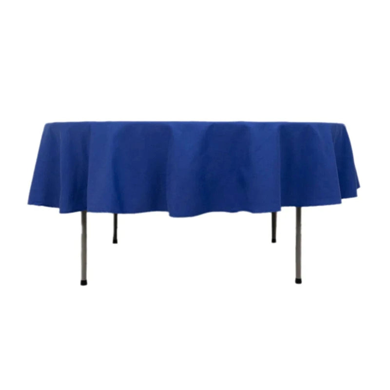 90" Cotton Blend Round Tablecloth for Daily and Formal Use TAB_COT01_90_ROY