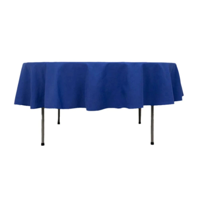 90" Cotton Blend Round Tablecloth for Daily and Formal Use TAB_COT01_90_ROY