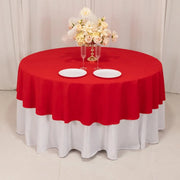 90" Cotton Blend Round Tablecloth for Weddings and Events