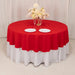 90" Cotton Blend Round Tablecloth for Weddings and Events