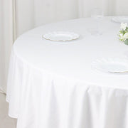 90" Fire Retardant Polyester Scuba Round Tablecloth