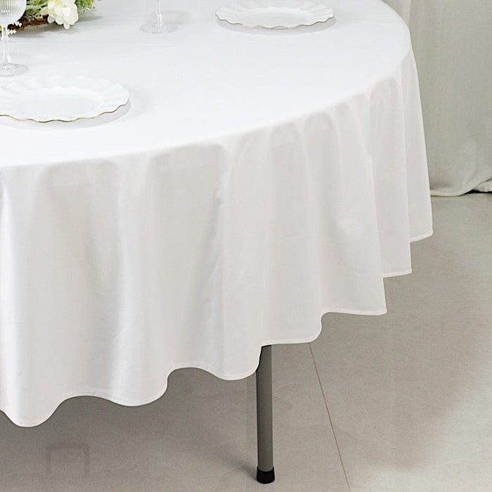 90" Fire Retardant Polyester Scuba Round Tablecloth