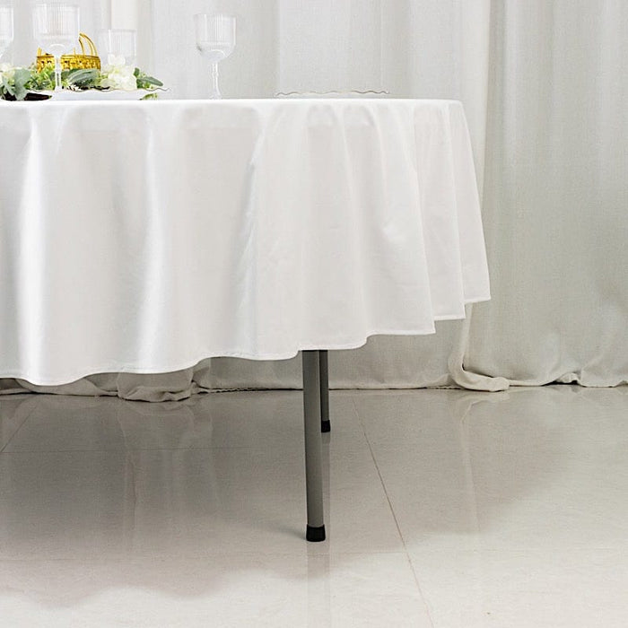 90" Fire Retardant Polyester Scuba Round Tablecloth