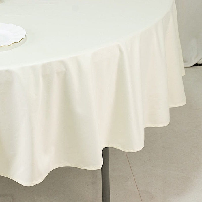 90" Fire Retardant Polyester Scuba Round Tablecloth
