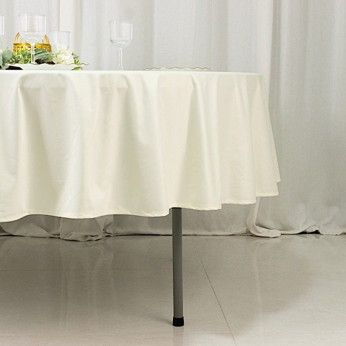 90" Fire Retardant Polyester Scuba Round Tablecloth