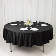 90" Fire Retardant Polyester Scuba Round Tablecloth