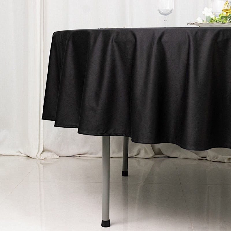90" Fire Retardant Polyester Scuba Round Tablecloth