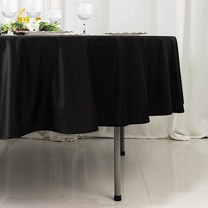 90" Fire Retardant Polyester Scuba Round Tablecloth
