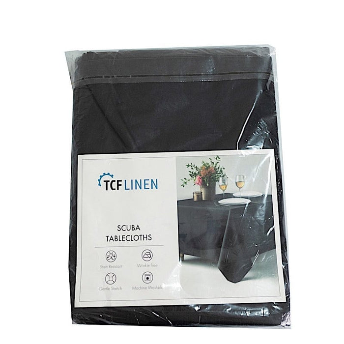 90" Fire Retardant Polyester Scuba Round Tablecloth