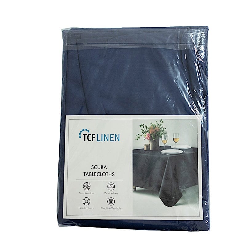 90" Fire Retardant Polyester Scuba Round Tablecloth
