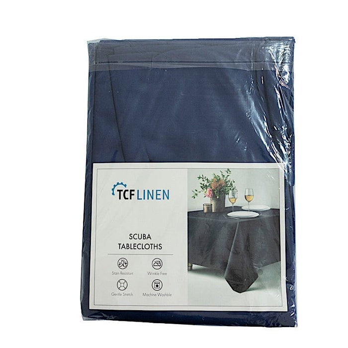 90" Fire Retardant Polyester Scuba Round Tablecloth