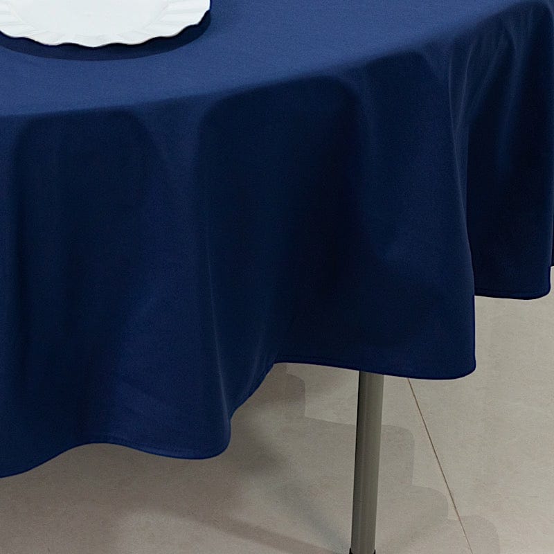 90" Fire Retardant Polyester Scuba Round Tablecloth