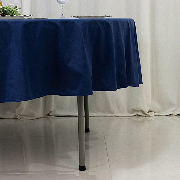 90" Fire Retardant Polyester Scuba Round Tablecloth
