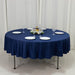 90" Fire Retardant Polyester Scuba Round Tablecloth