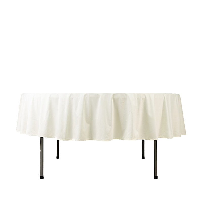 90" Fire Retardant Polyester Scuba Round Tablecloth TAB_SCUBA_IFR_90_IVR