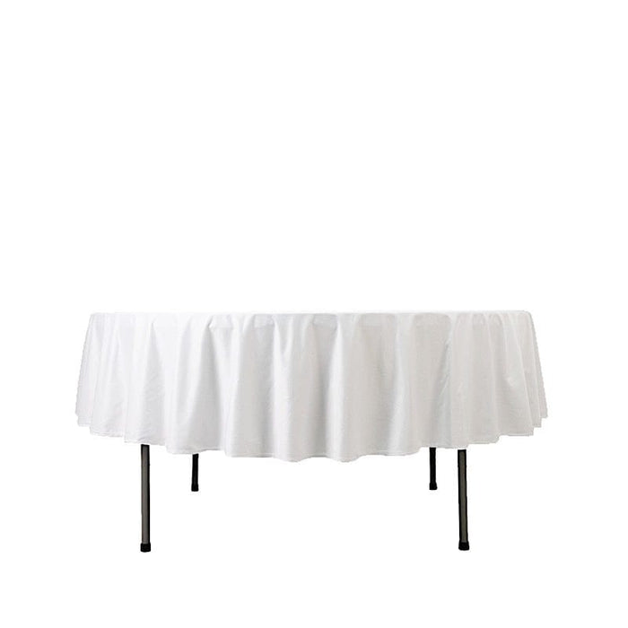 90" Fire Retardant Polyester Scuba Round Tablecloth TAB_SCUBA_IFR_90_WHT