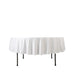 90" Fire Retardant Polyester Scuba Round Tablecloth TAB_SCUBA_IFR_90_WHT
