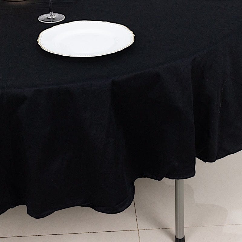 90" High Quality Cotton Round Tablecloth