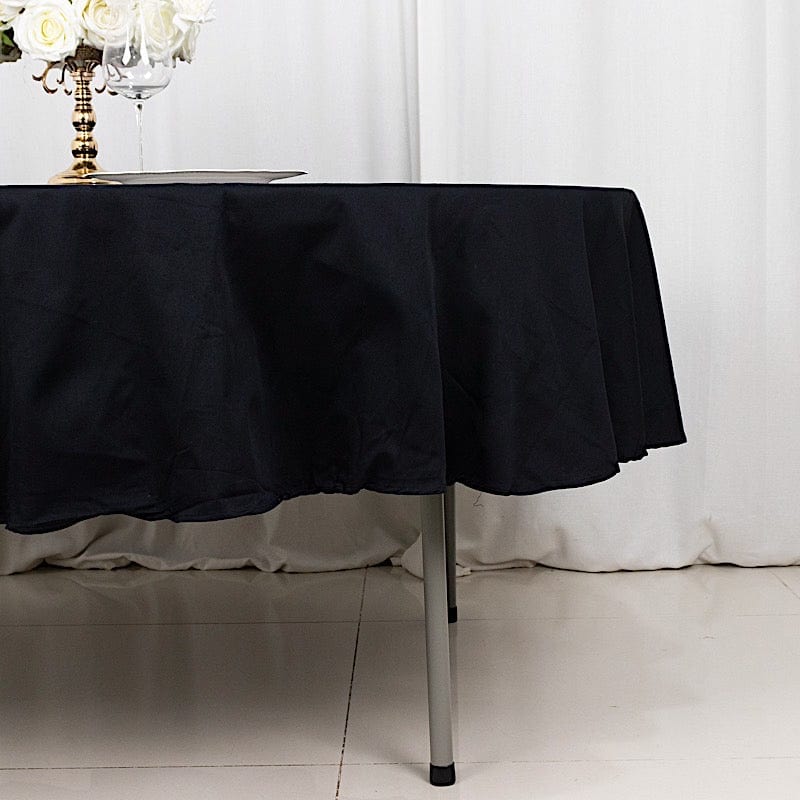 90" High Quality Cotton Round Tablecloth