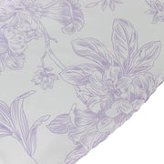 90" Polyester Round Tablecloth for Weddings and Events - French Toile Pattern