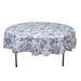 90" Polyester Round Tablecloth for Weddings and Events - French Toile Pattern TAB_PLY_FLORFT_90_BLUE