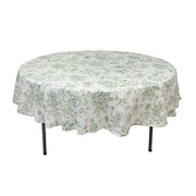 90" Polyester Round Tablecloth for Weddings and Events - French Toile Pattern TAB_PLY_FLORFT_90_DSG