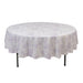90" Polyester Round Tablecloth for Weddings and Events - French Toile Pattern TAB_PLY_FLORFT_90_LAV