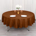 90" Polyester Round Tablecloth Wedding Party Table Linens TAB_90_BRN_POLY