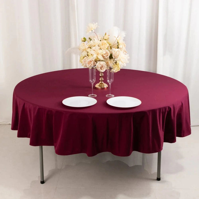 90" Premium Scuba Round Tablecloth