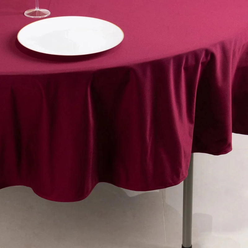 90" Premium Scuba Round Tablecloth