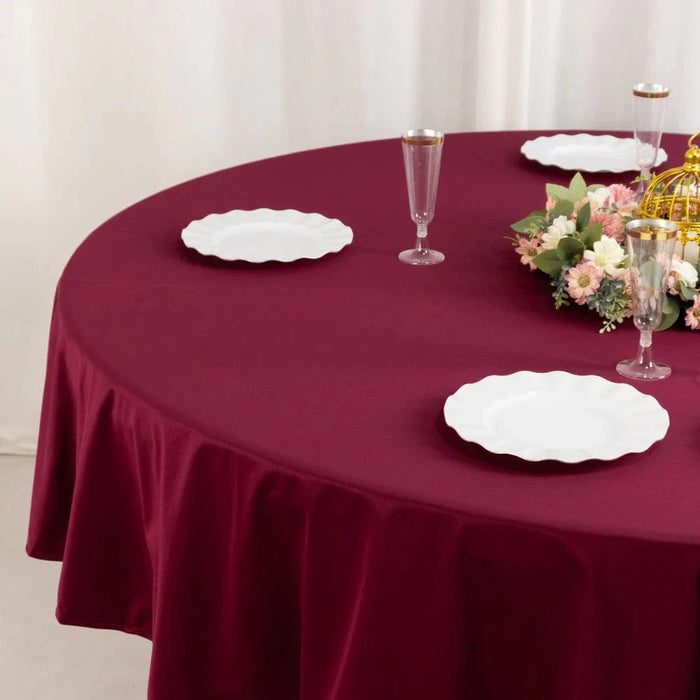 90" Premium Scuba Round Tablecloth