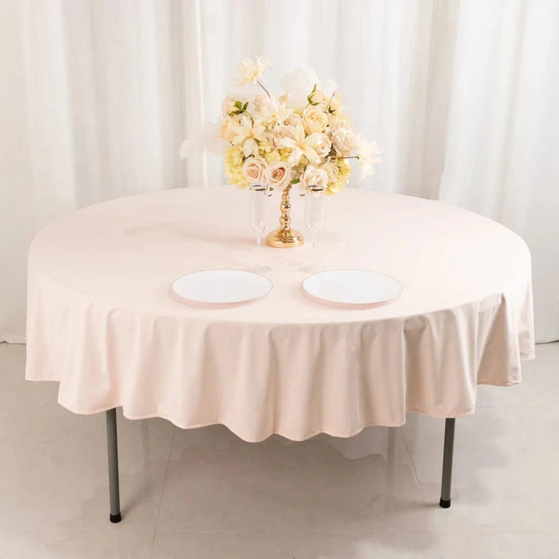90" Premium Scuba Round Tablecloth