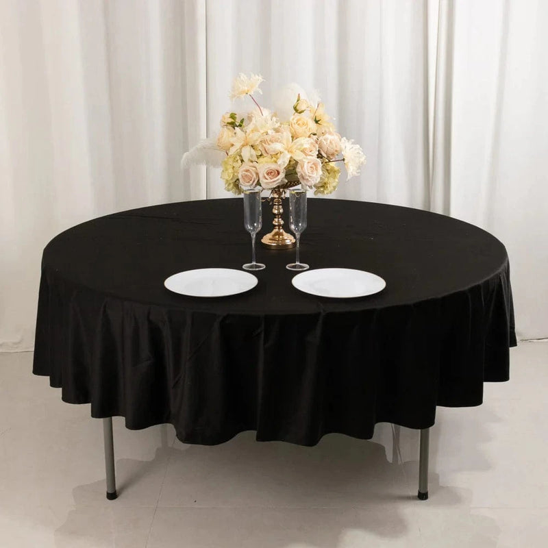90" Premium Scuba Round Tablecloth
