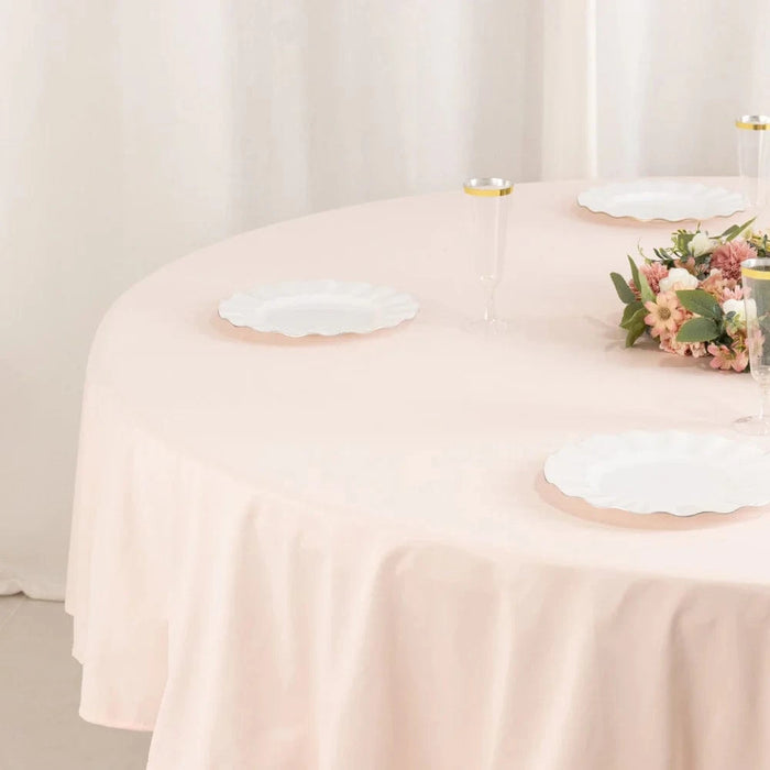 90" Premium Scuba Round Tablecloth