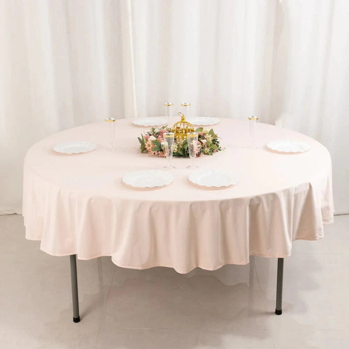 90" Premium Scuba Round Tablecloth