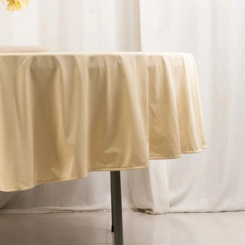 90" Premium Scuba Round Tablecloth